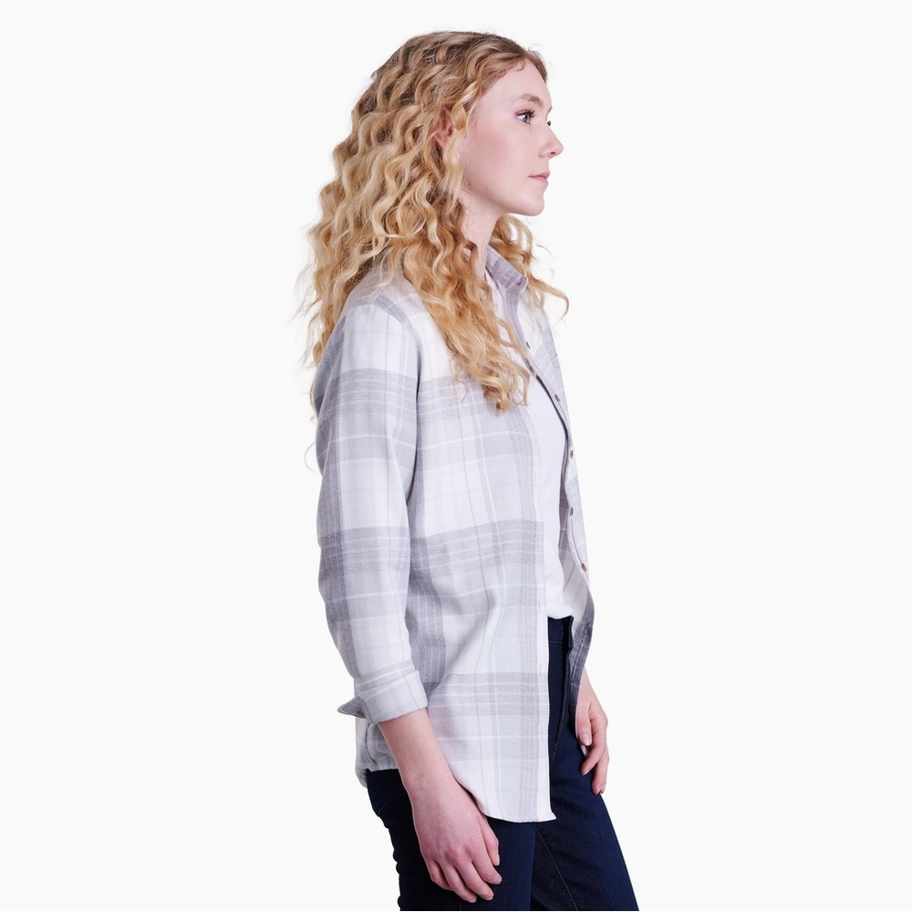 NWOT Kuhl Camila Flannel- Stone - Picture 3 of 10